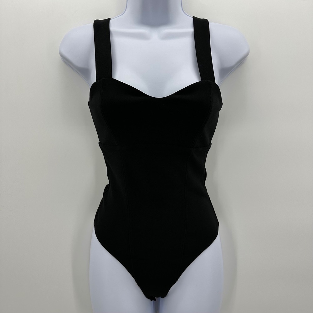 Abercrombie‎ & Fitch Black Bodysuit Sz XS